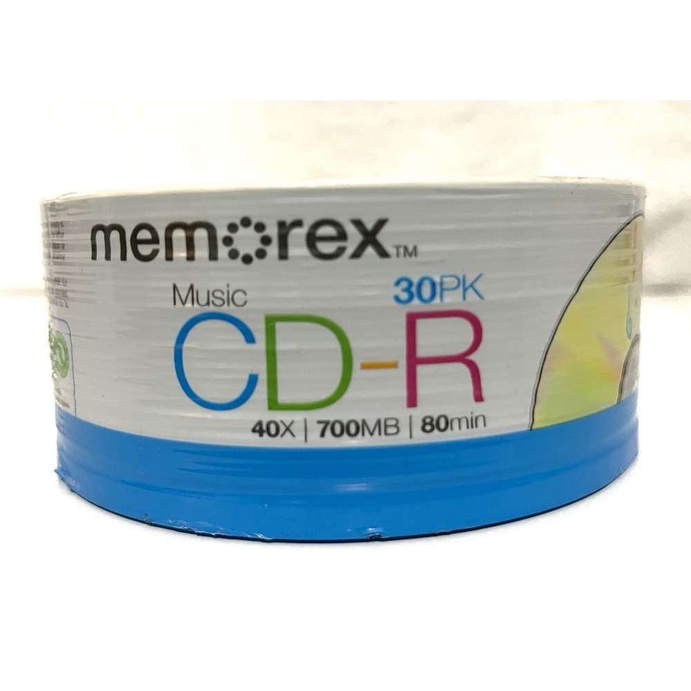 Memorex Music CD-R Da 80min 700mb 40x 30 Pack Spindle